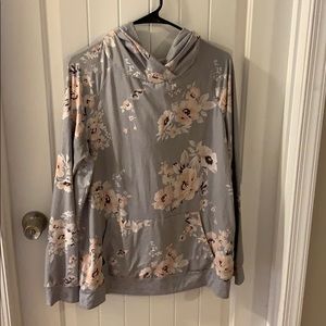 Light Stretchy floral sweatshirt